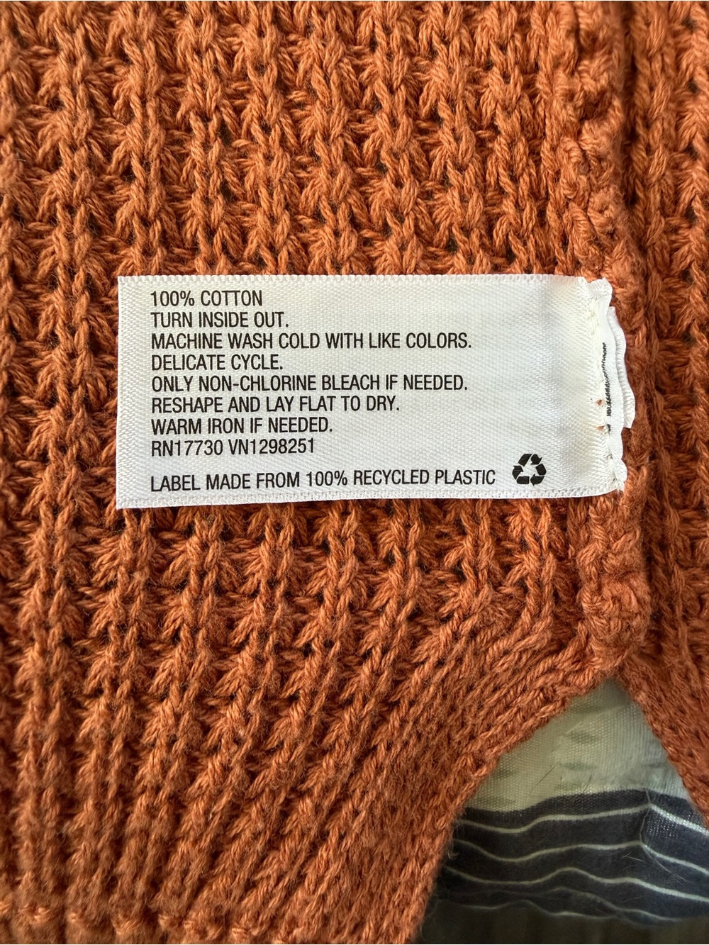 Women’s Universal Thread Rust Open Cardigan Size Medium - Picture 5 of 5